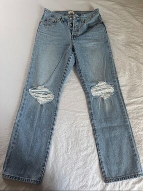 Levi's Light Blue Straight Leg Denim Jeans